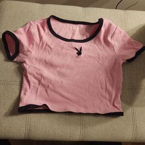 Size S Playboy By Pacsun Crop Top T-Shirt